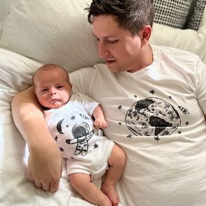 Dad whole universe matching T-shirt